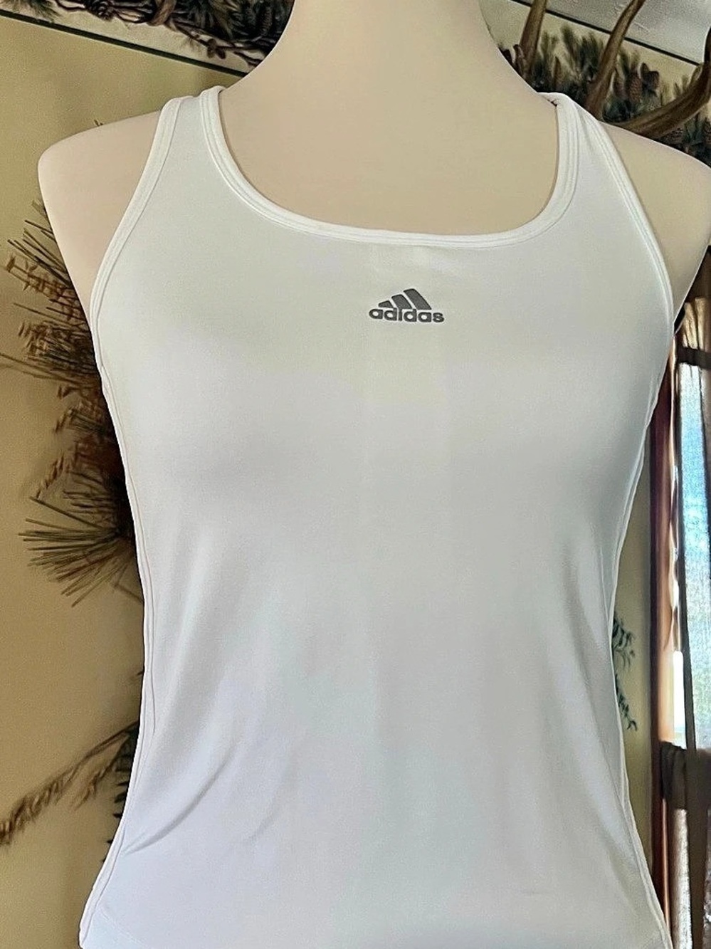 adidas Women's Racerback Tank White Size Large